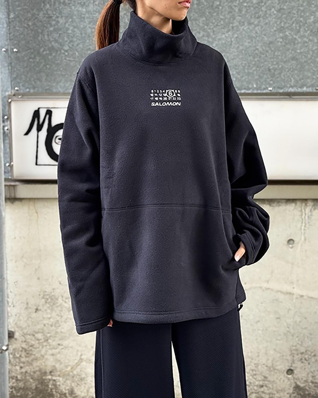 MM6 メゾンマルジェラ × サロモン｜ハイネック フリース プルオーバー