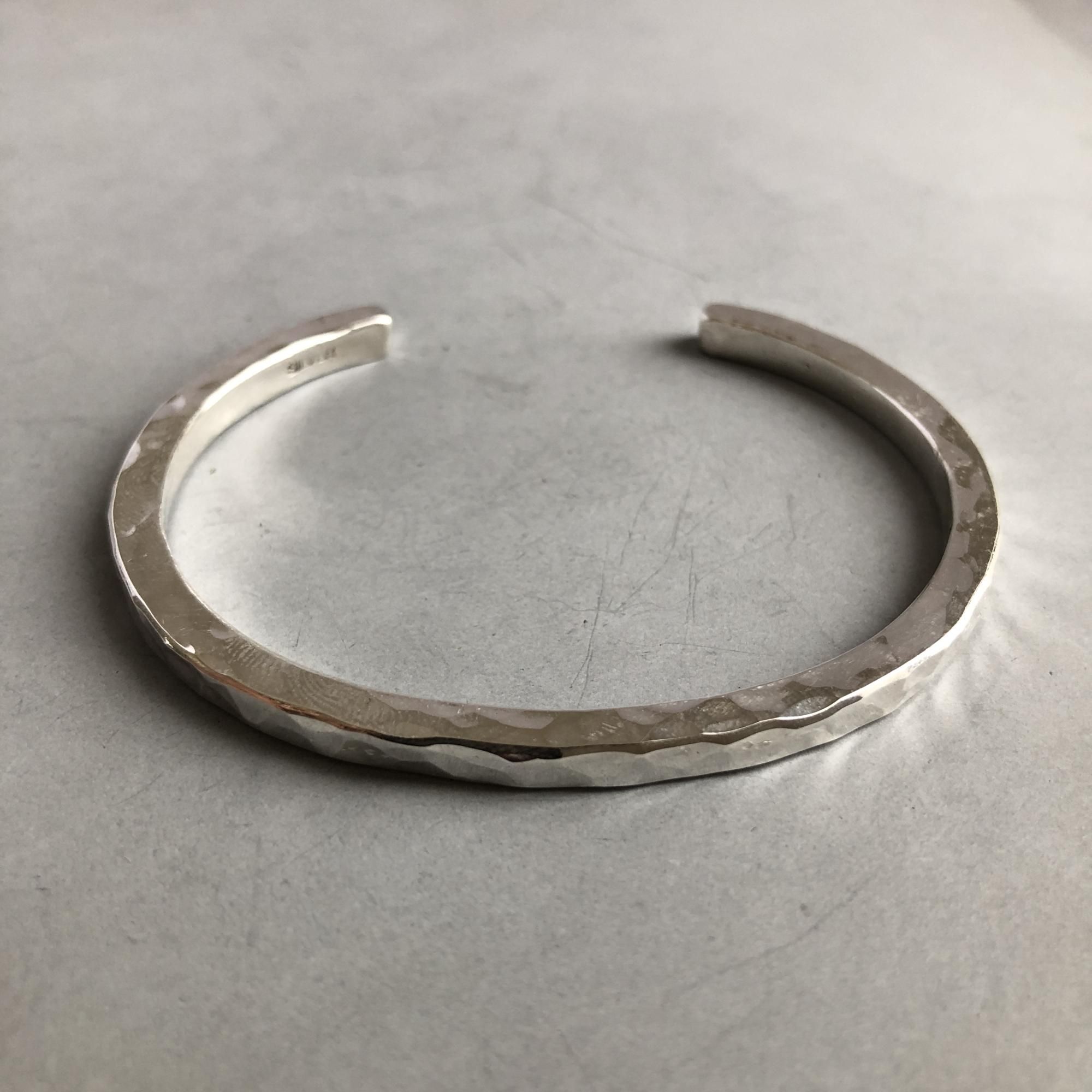 silver bangle 4mm square bar type / シルバーバングル 4mm 角棒