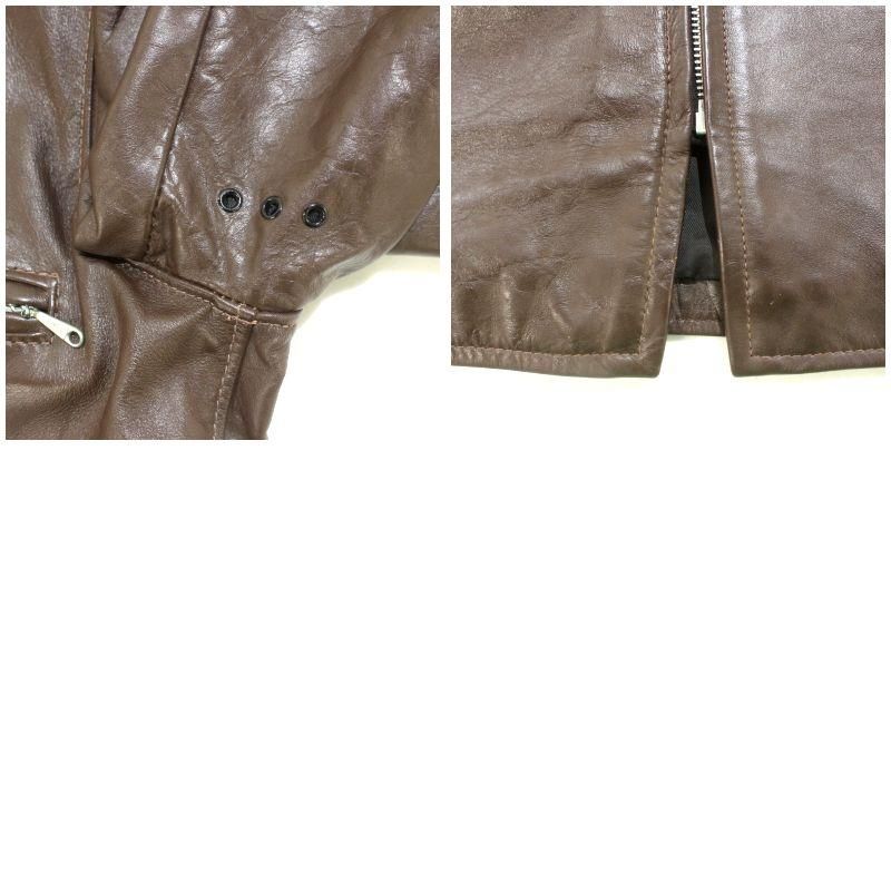 60s vintage ブルックス BROOKS シングルライダースジャケット メンズ