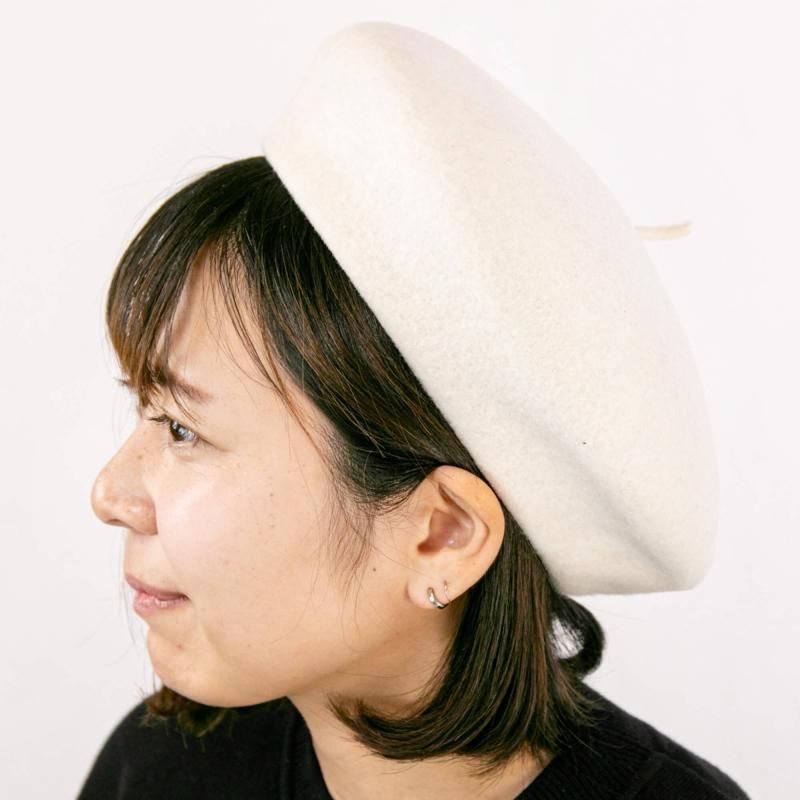 ウール100%なのに毛玉ができにくい、ベレー帽の定番バスクベレー