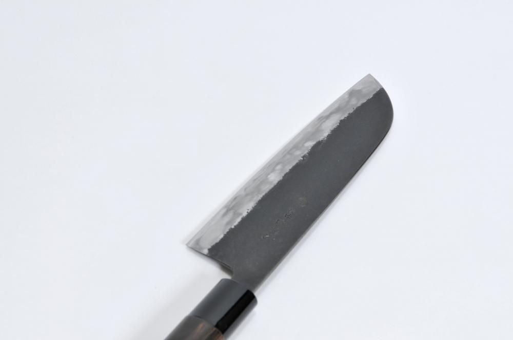 菜切包丁 三徳型 備前暉光 謹製 手打刃物 - 長船ふれあい物産館