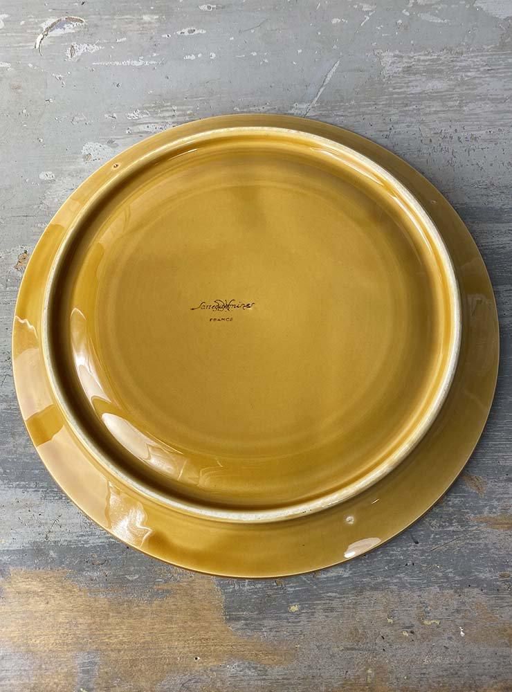 SARREGUEMINES ラクレット、チーズフォンデュ仕切りプレート 23.5cm 1