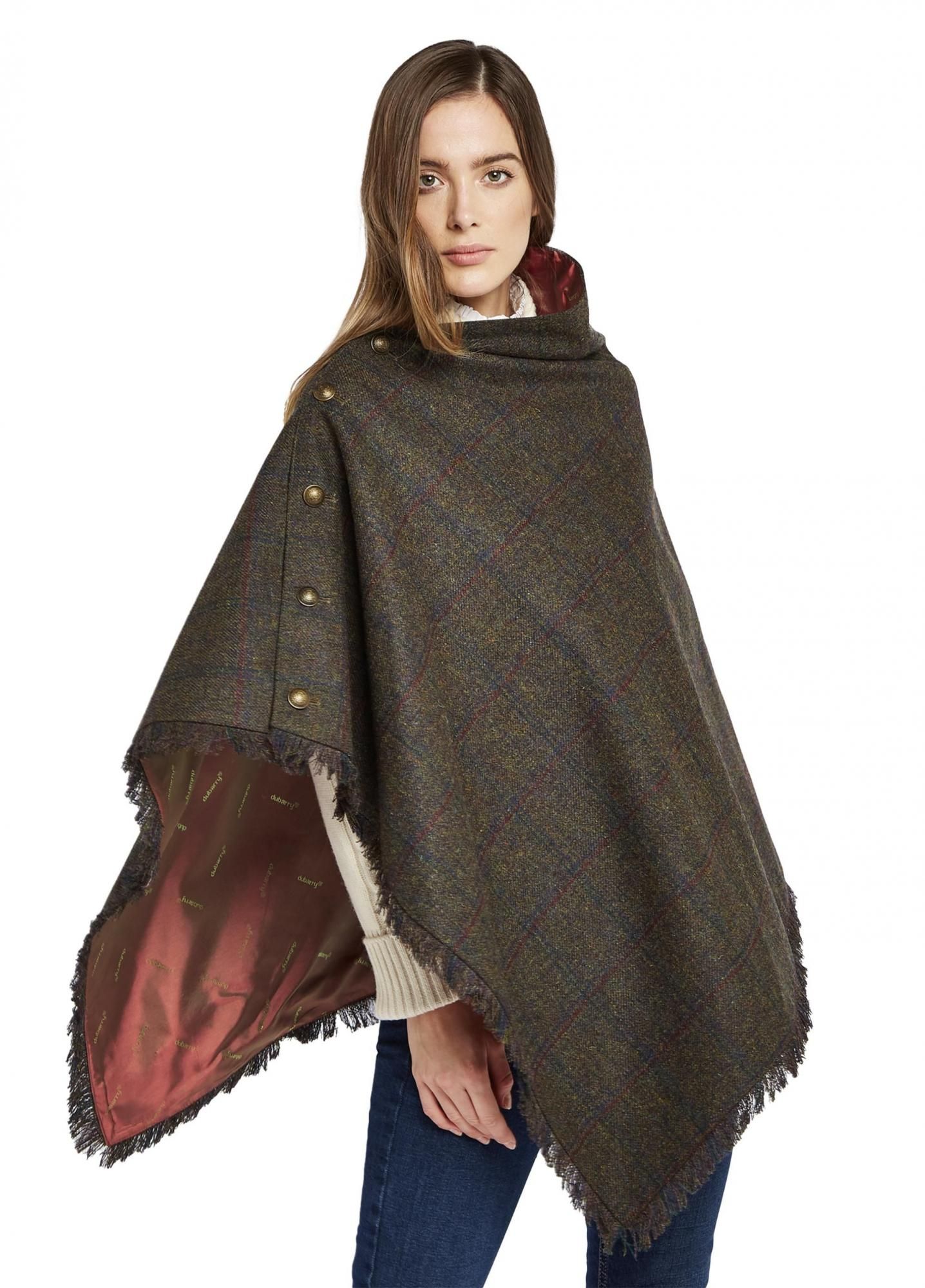 Hazelwood Tweed Poncho | ヘイゼルウッド ツイードポンチョ | Hemlock
