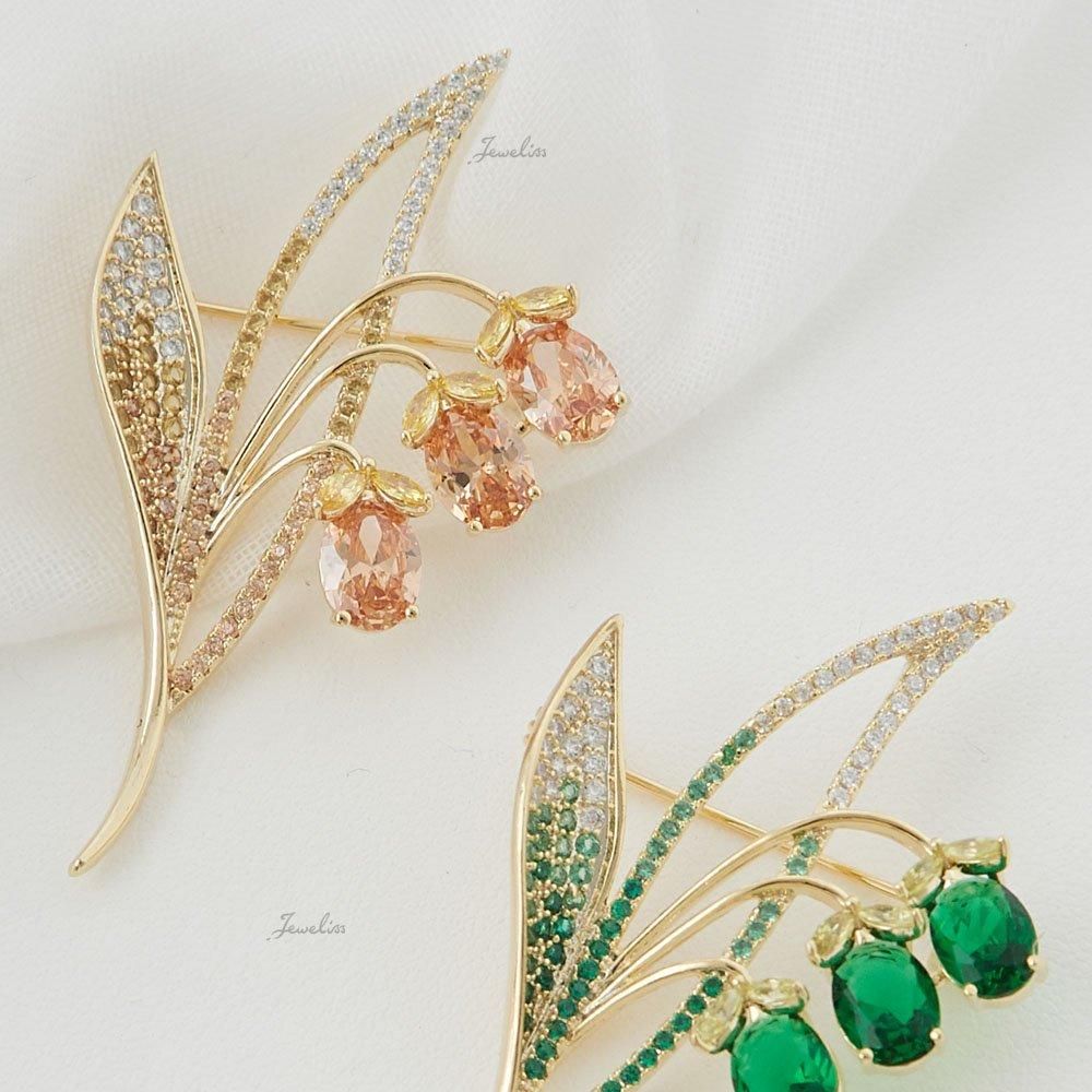 Jeweliss ブローチ スズラン レイ ray すずらん 鈴蘭 花 おしゃれ