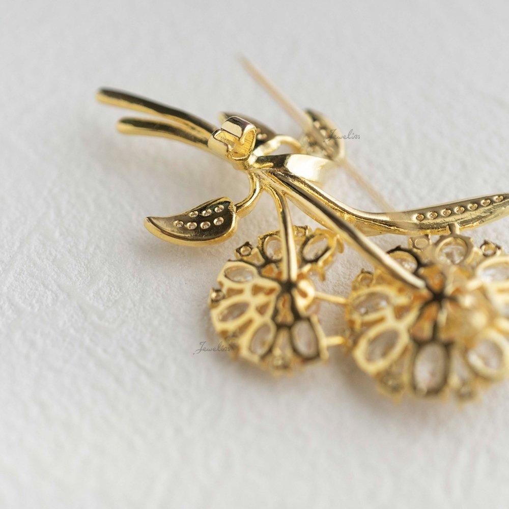 Jeweliss アマーリエ フラワー 淡水パール 花 ブローチ ジュエリス