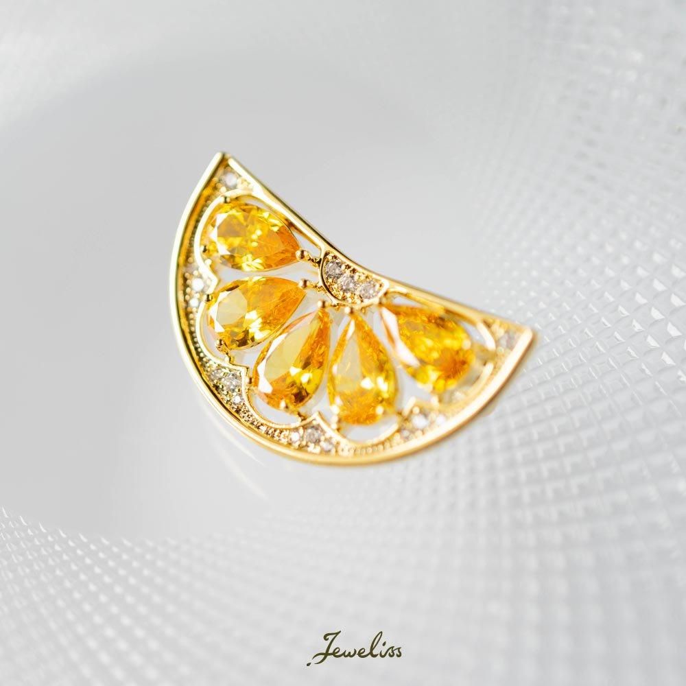 Jeweliss ブローチ Orange クリスタル ジュエリス ブローチ専門店 公式