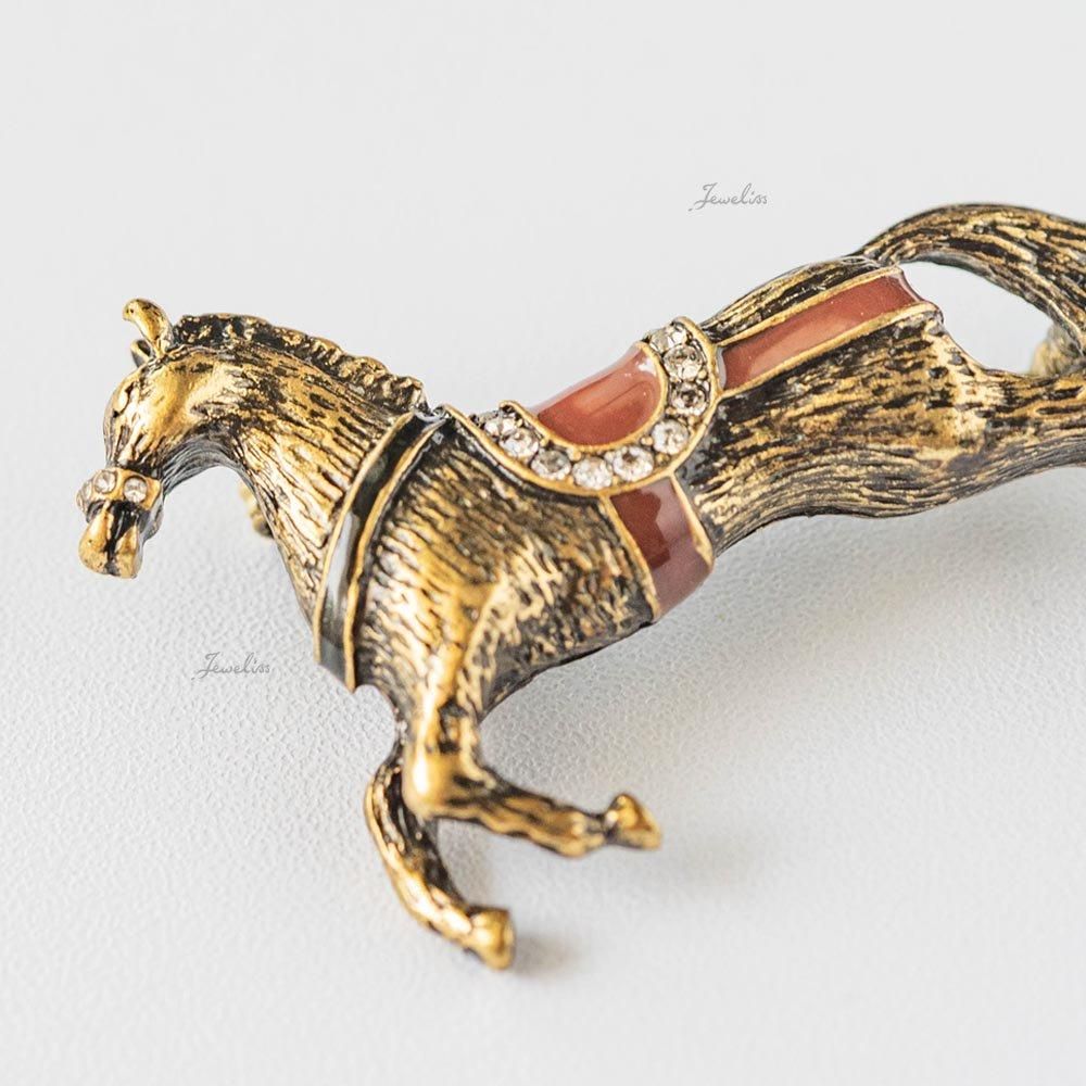 Jeweliss ブローチ Matthias マティアス 馬 ウマ ジュエリス