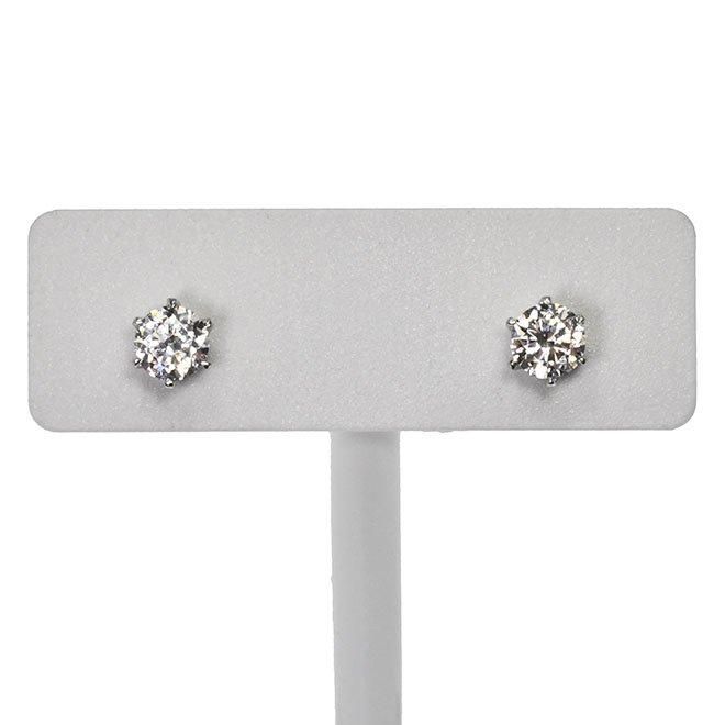 ZEXIMO公式】 天然ダイヤモンド 1.0ct スタッドピアス 「ソリティア