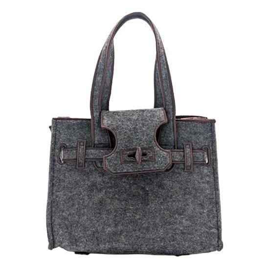 New Classical Felt Bag (S) C/GRAY - LA COUSETTE（ラクゼット）公式