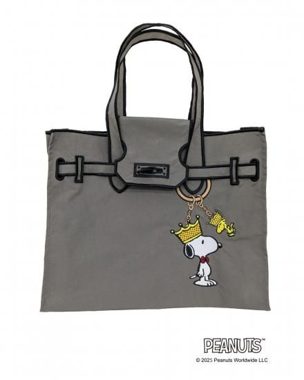 SNOOPY KING / New Classical Eco Bag (S) GRAY - LA COUSETTE