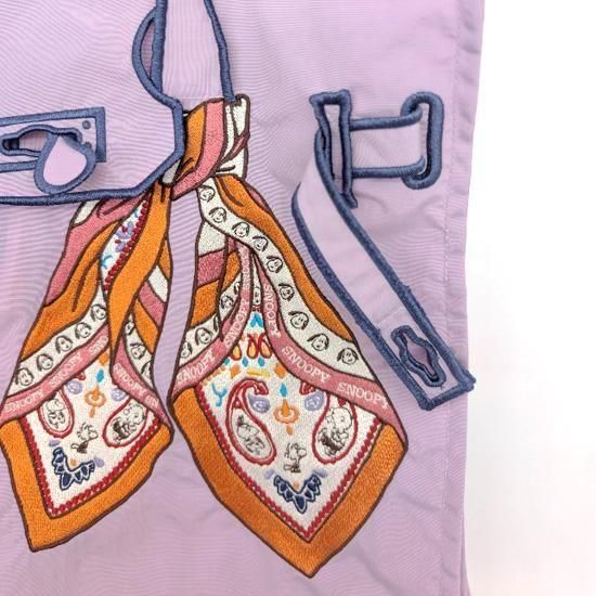 SNOOPY SCARF / New Classical Eco Bag (L) BLACK - LA COUSETTE