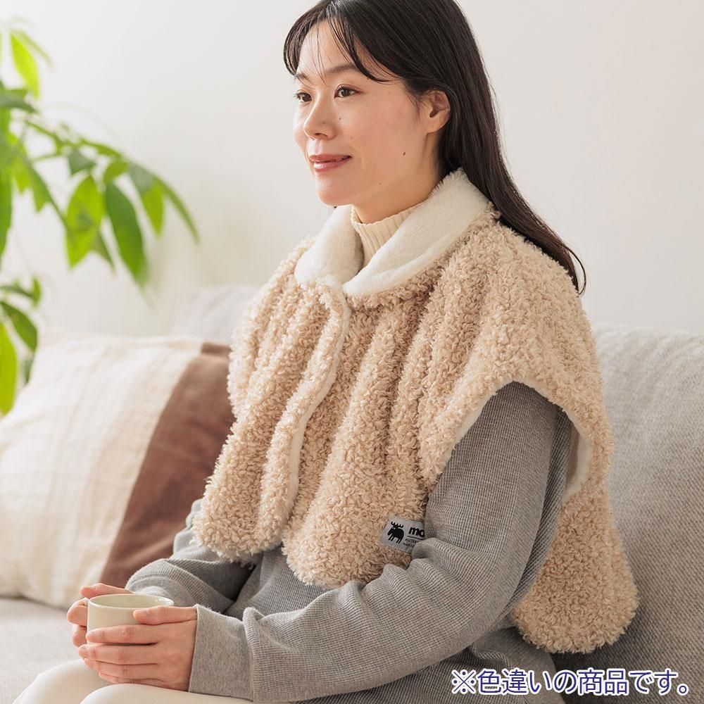 プードルボアポンチョ ブラウン MZ - moz Sweden公式オンラインストア