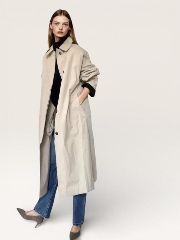 ○（発売1/29）ドロップショルダートレンチコート - ImPARFAIT アン