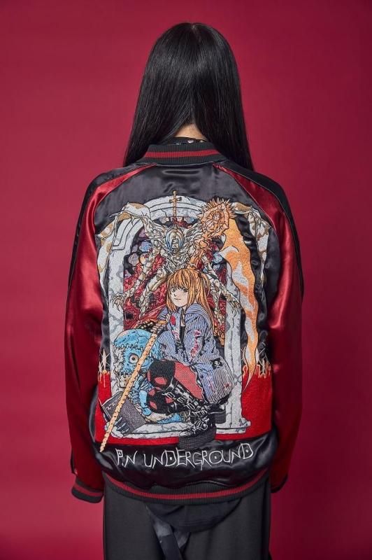 P.N UNDERGROUND×DEATH NOTE ミサ スカジャン ｜ Guf-アニメグッズの