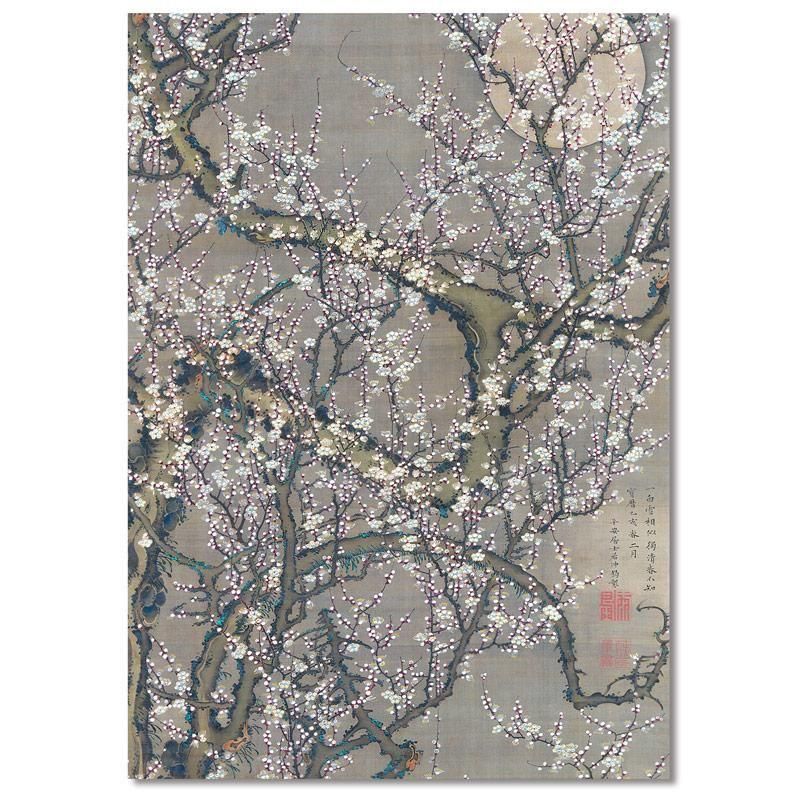 梅花皓月図 | 伊藤若冲の傑作 - ROSSO GRAFICO