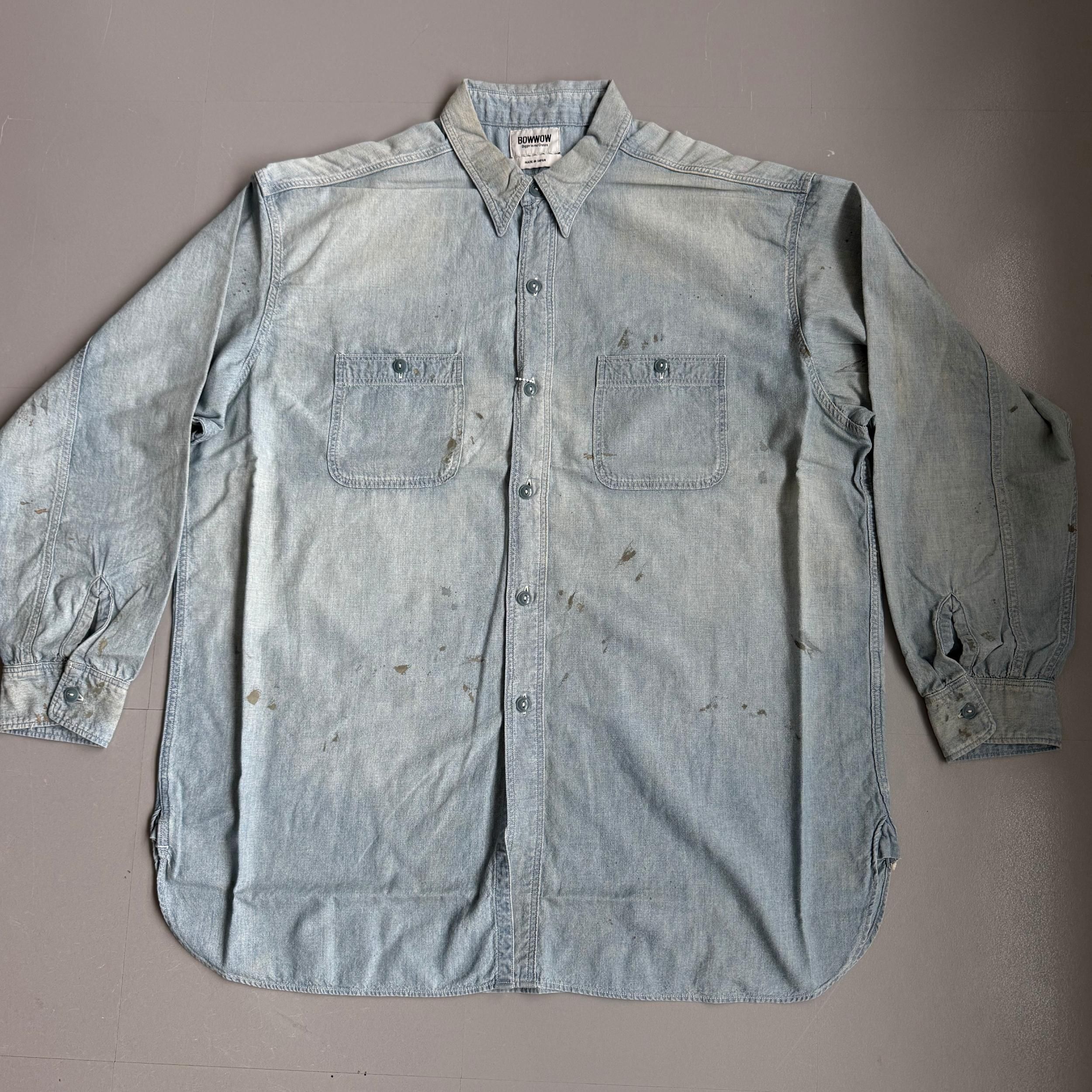 BOW WOW] SKETCH ZOMBOO USN CHAMBRAY SHIRT AGED - ALL KEYED UP