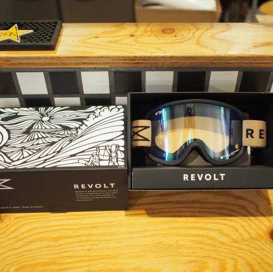 REVOLT スノーゴーグル | Mat Black Blue Mirror - TRIAL SurfFamily
