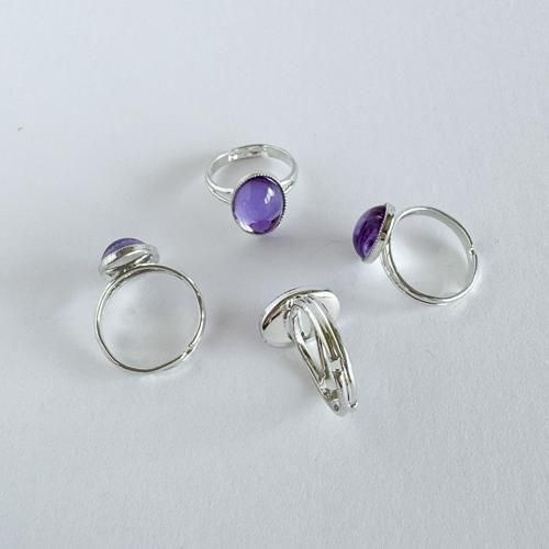 チェコ製 アレキサンドライトガラスの指輪 - チェコ雑貨とチェコ絵本の