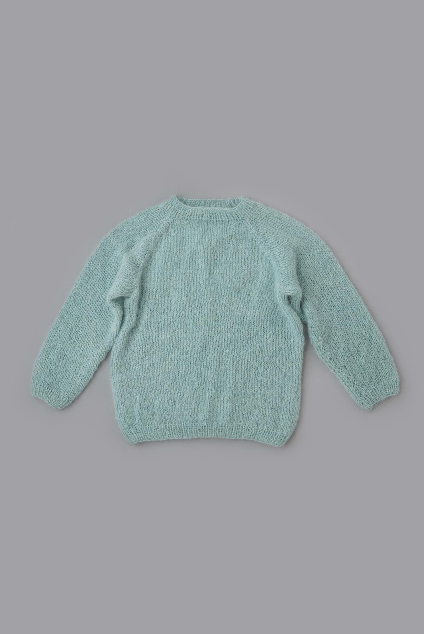 ウールモヘヤのラグランスリーブプル（編み図 M・Lサイズ） - DARUMA STORE