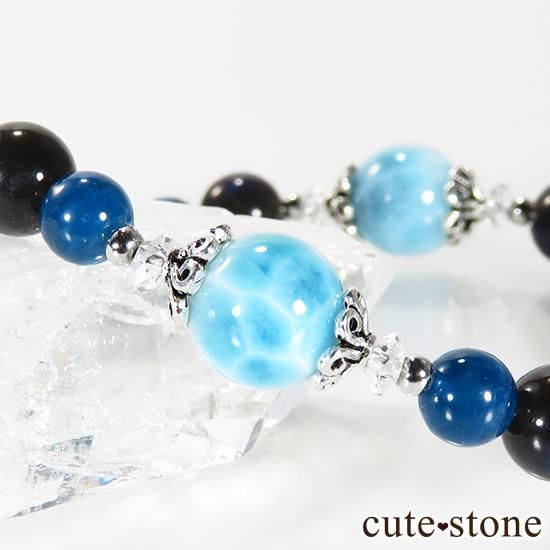 ラリマー カイヤナイト ブラックラブラドライト ブルーアパタイト 水晶