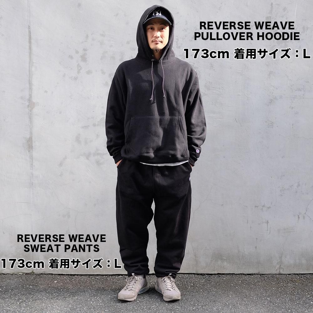 CHAMPION USA [REVERSE SWEAVE 12oz. PULLOVER HOODIE] (BLACK