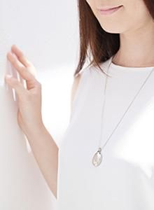 アメノシズク SCL シルバートップ 水晶 牛革紐（ネッテン） - EM life