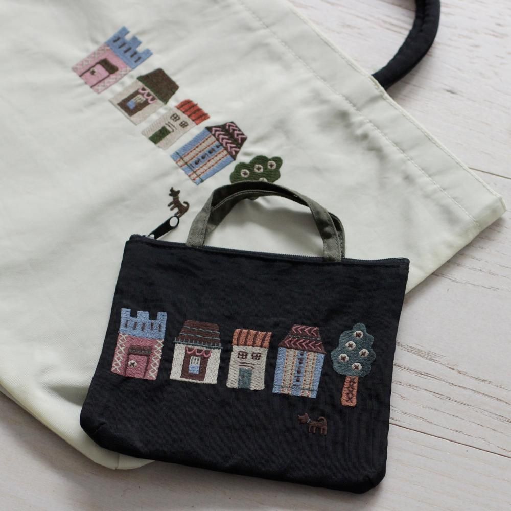 刺繍ポーチ 花摘み - Atsuko Matano 公式オンラインショップ