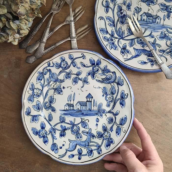 ドイツ蚤の市・古道具・ブロカント・アンティーク調・風景イラスト