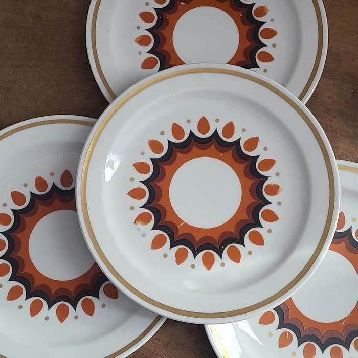 ドイツ蚤の市・古道具・レトロ柄・ビンテージ・WEISSWASSER・デザート