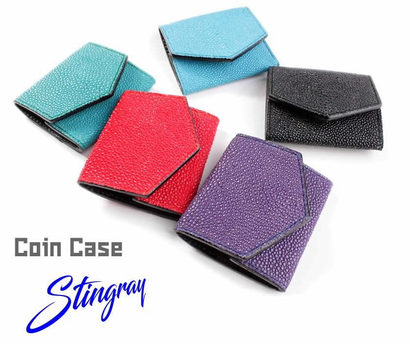 コインケース本革 / スティングレイレザー・エイ革