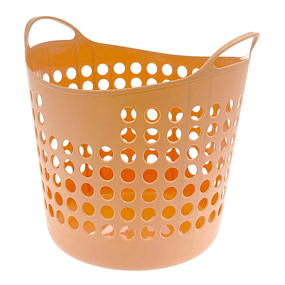 ソフトバスケット オレンジ 幅43cm 奥行38cm 高さ40cm | バスケット