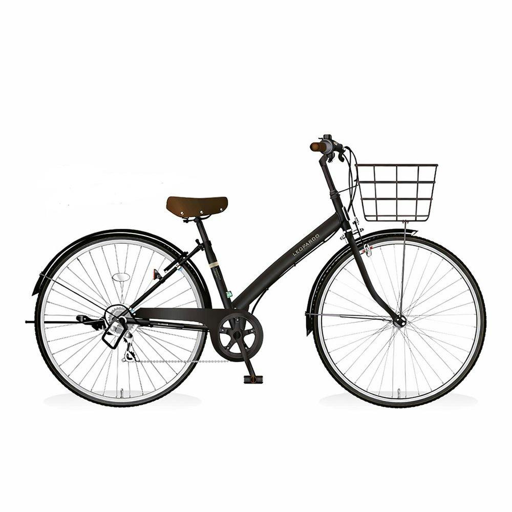 自転車】シティ車 LEOPARDO 27型 外装6段 BAA ブラック | シティ