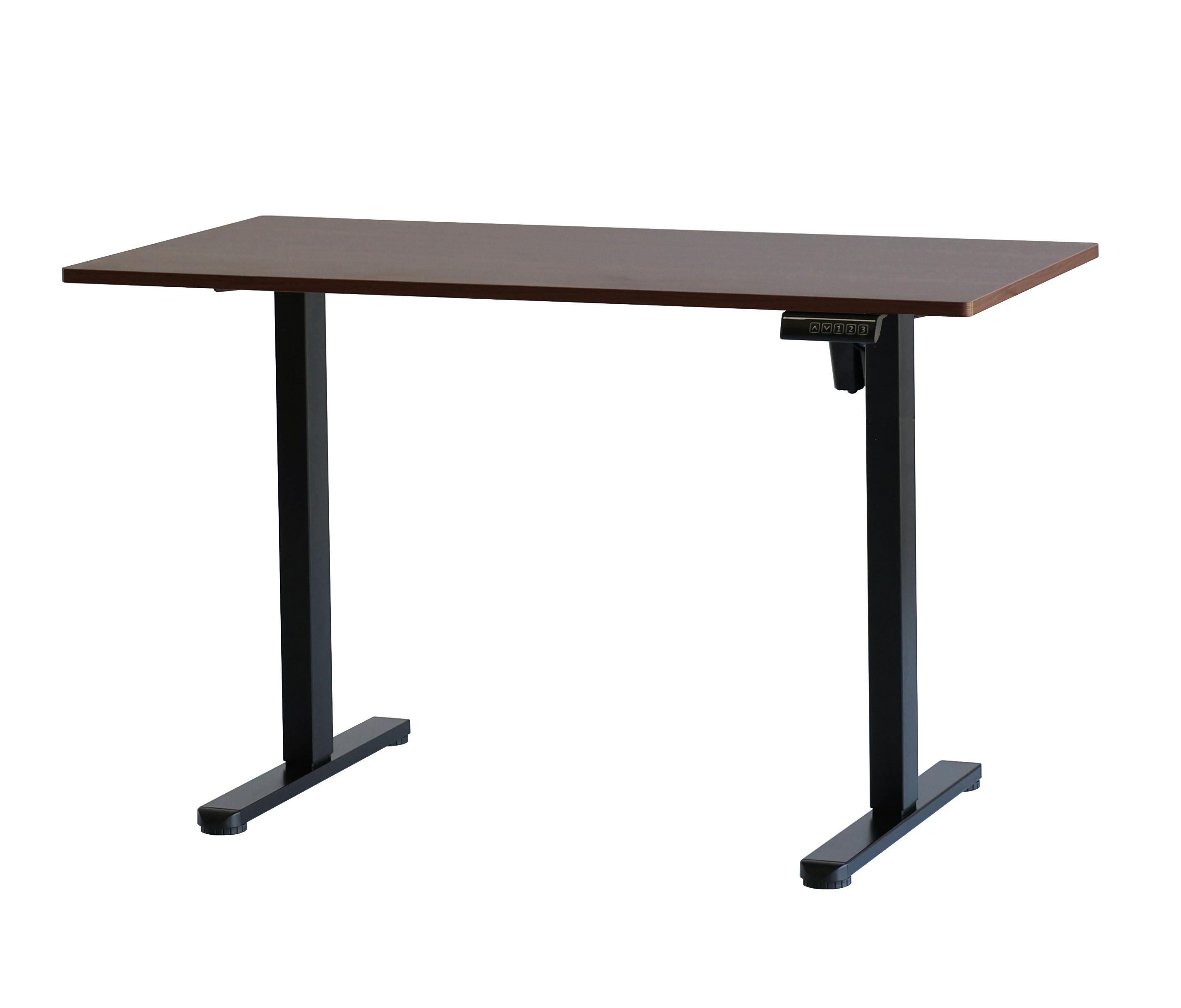 電動昇降デスク 在宅 オフィスデスク ブラウンブラック | ダイニング