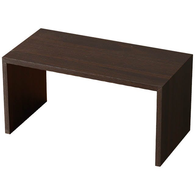 ヘッズ 販促－什器 W300×D150×H150mm コの字ラックM／ダークウッド-1(2