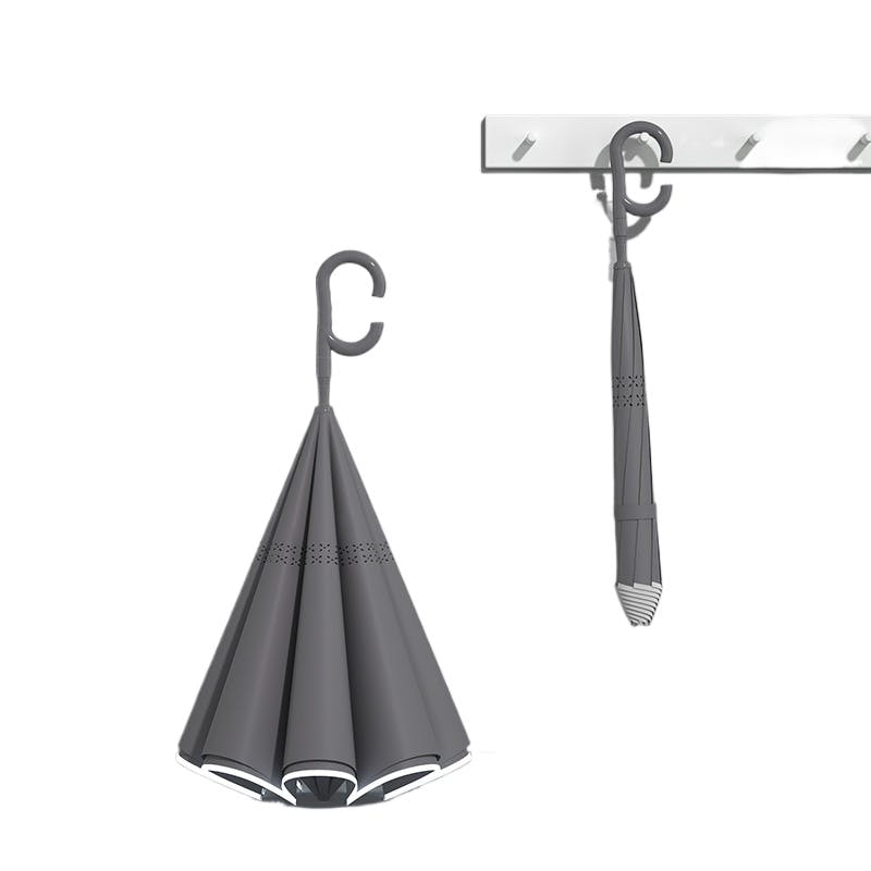 長傘 レディース メンズ 逆さ傘 長柄 雨傘 半自動開閉 男女兼用 車用傘