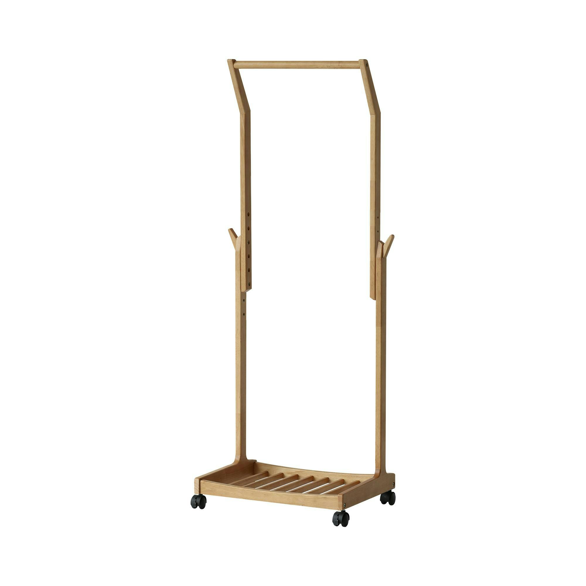 高さ調節可能ハンガーラック Hanger Rack -fin- ナチュラル | ハンガー