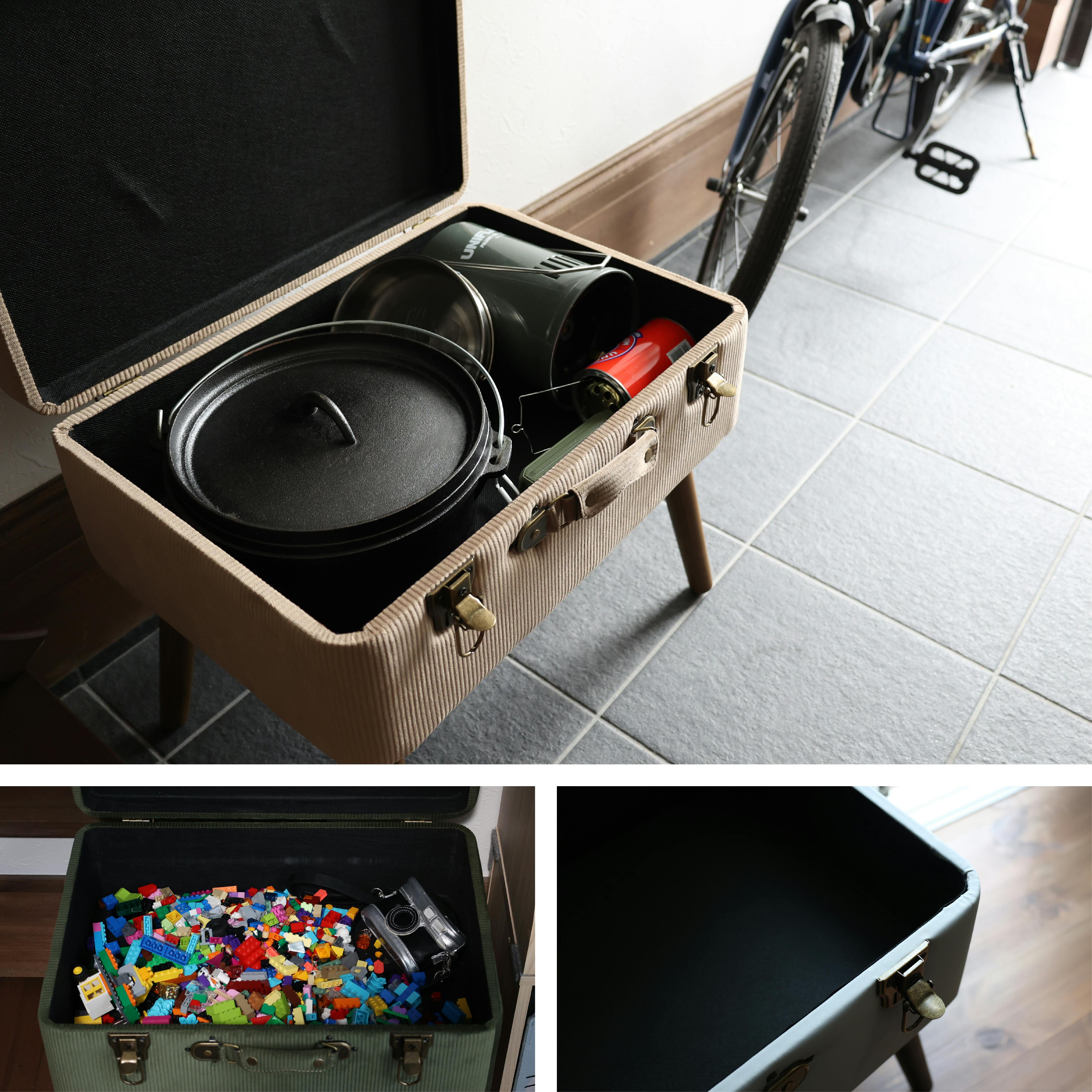 トランクモチーフ収納スツール Pick Stool ヴィンテージナチュラル