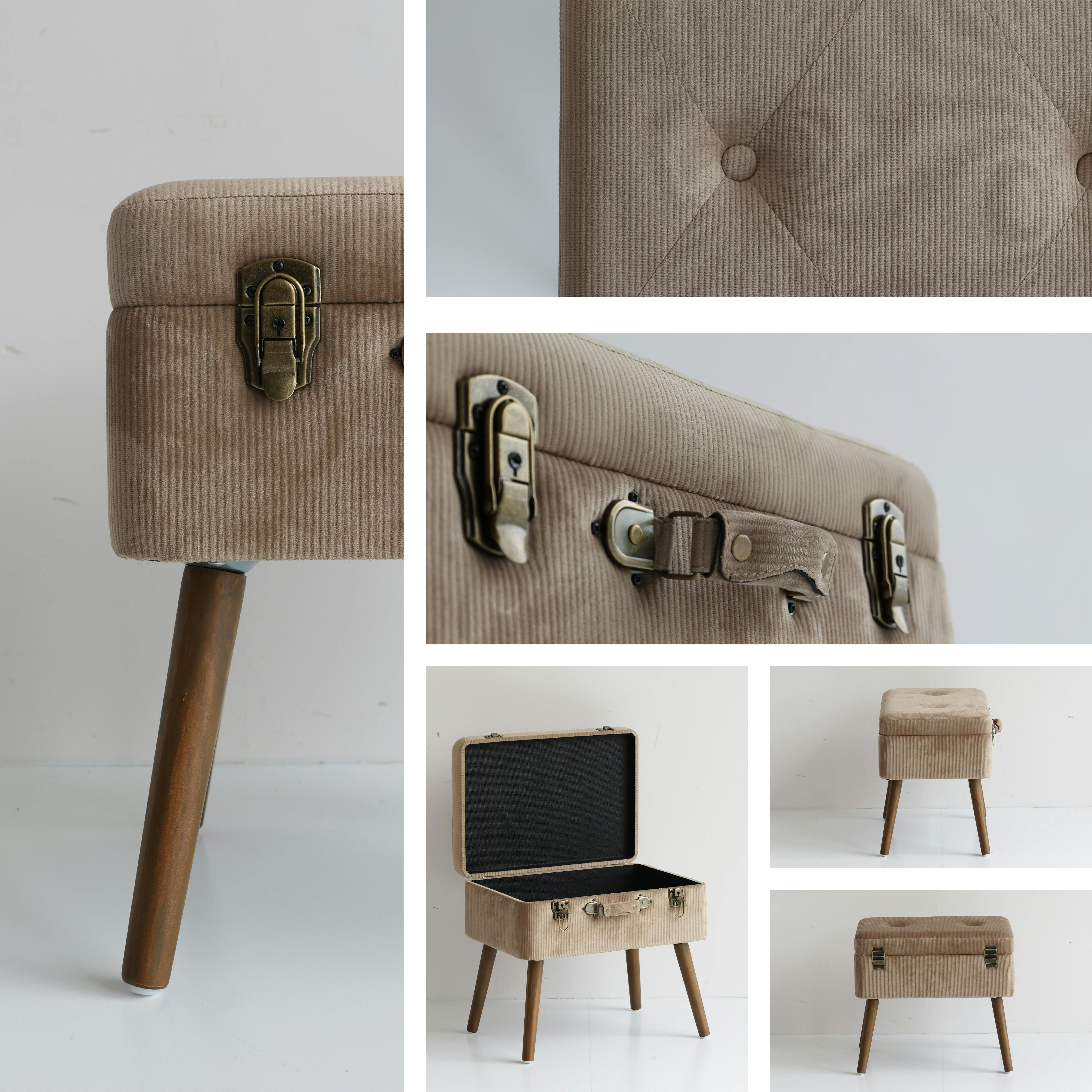 トランクモチーフ収納スツール Pick Stool ヴィンテージナチュラル