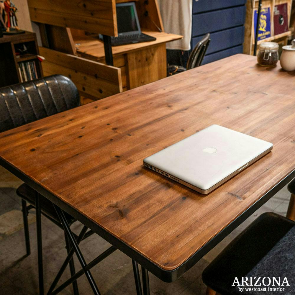 ヴィンテージ風のダイニングテーブルがお部屋をバシッとキメる 幅150 4