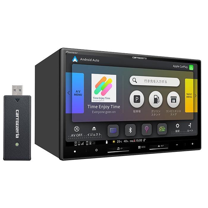 carrozzeria 楽ナビ 8V型HD/TV/DVD/CD/Bluetooth/USB/SD CA/AA対応