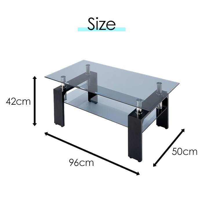 ガラステーブル ローテーブル 長方形 センターテーブル おしゃれ