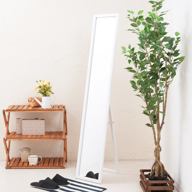 クールスタンドミラー 【色／ホワイト（WH）】 クールスタンドミラー