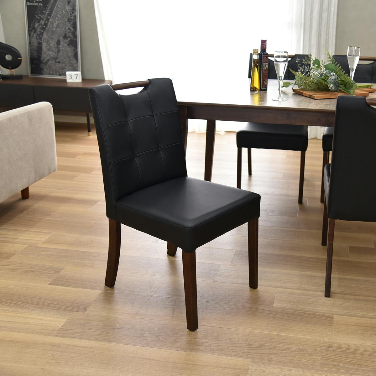 タマリビング ダイニングチェア ローズII BR 2脚入 ブラウン(50004138