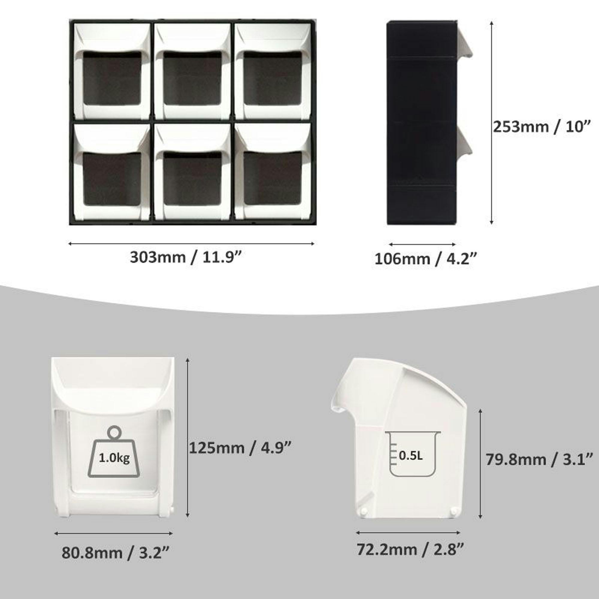SHUTER パーツ整理棚 片面 (引出し60個) セット MS-16000 キャビネット