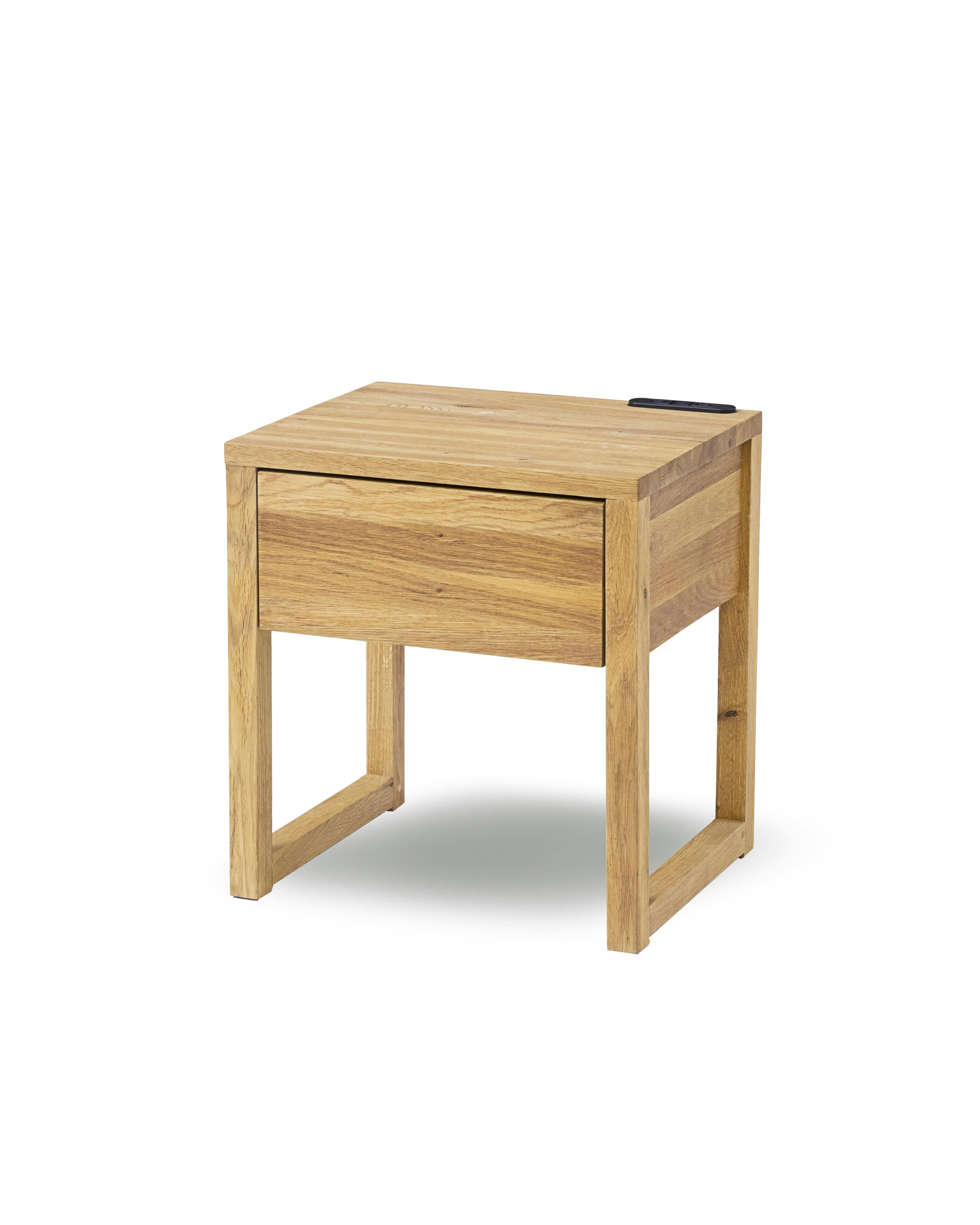 sleeping ナイトテーブル リンセ オークナチュラル オーク材 節有り