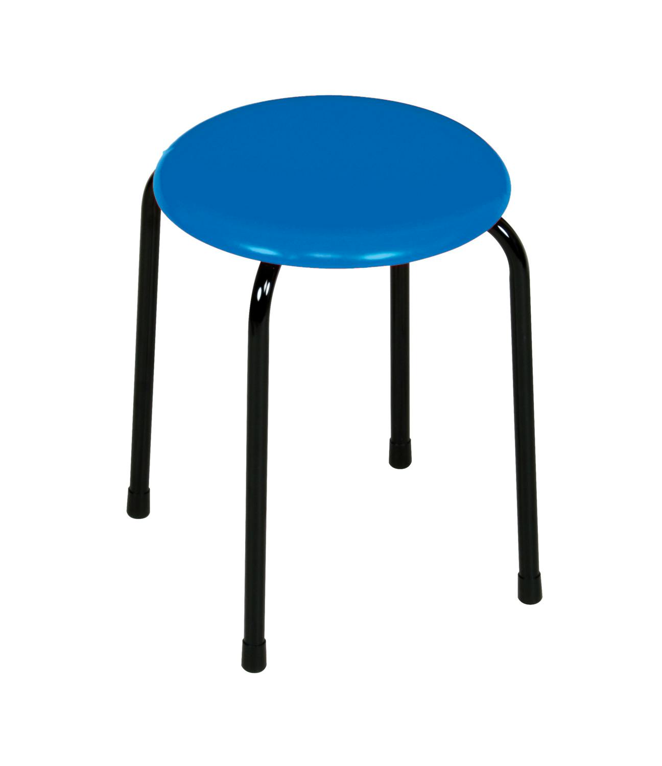 KOEKI 弘益 UTILITY 丸イス ライトブルー φ32×42 完成品 丸椅子