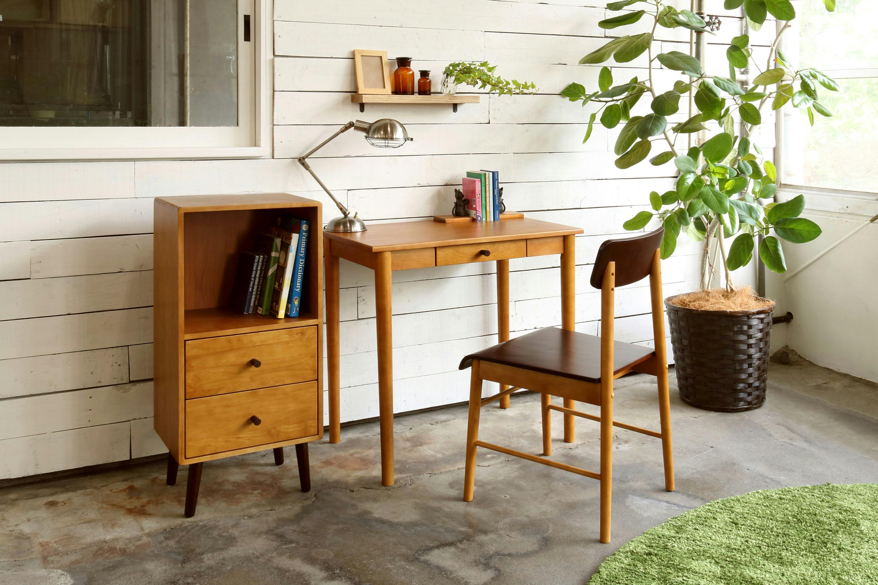 UTILITY KOEKI KOKOA-D ココアデスク 75×45×72 引出内寸：29×34×5 組立