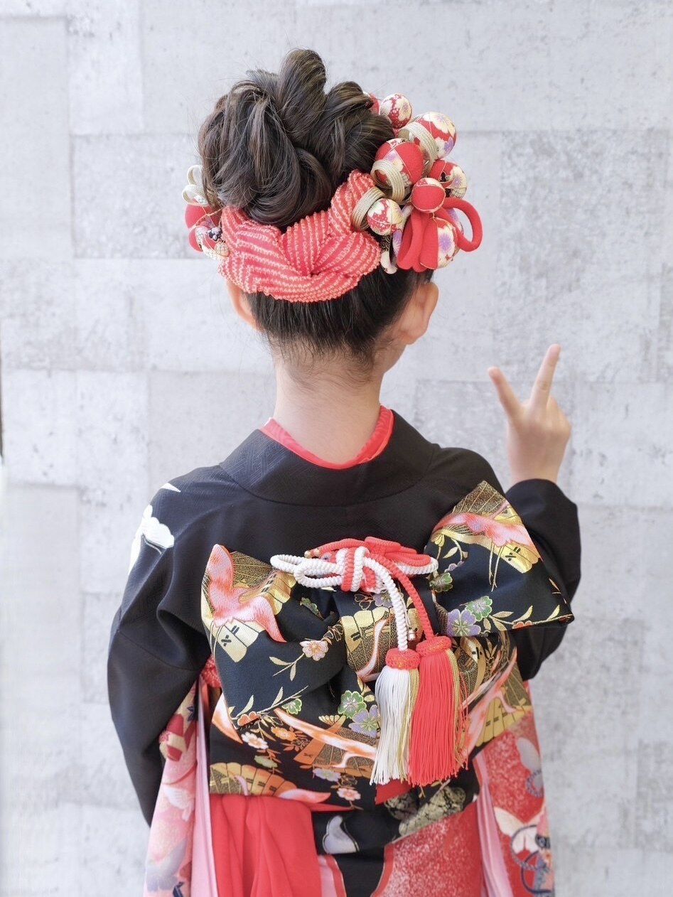 七五三 7歳 着物 ヘアセット メイク 着付け：L227406194｜アムールマヤ