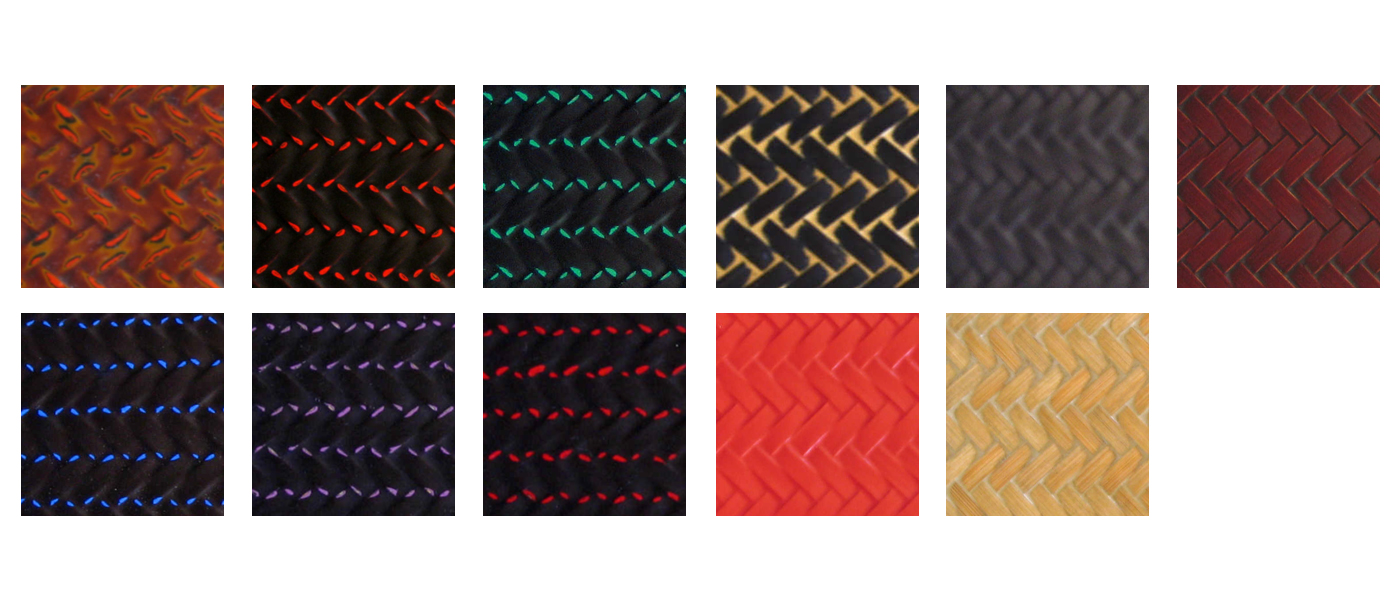 籃胎漆器の主な色見本 | 【公式】井上らんたい漆器