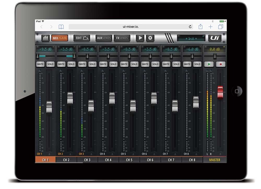 タブレットやPCでコントロールできるミキサー Soundcraft Ui12 Ui16